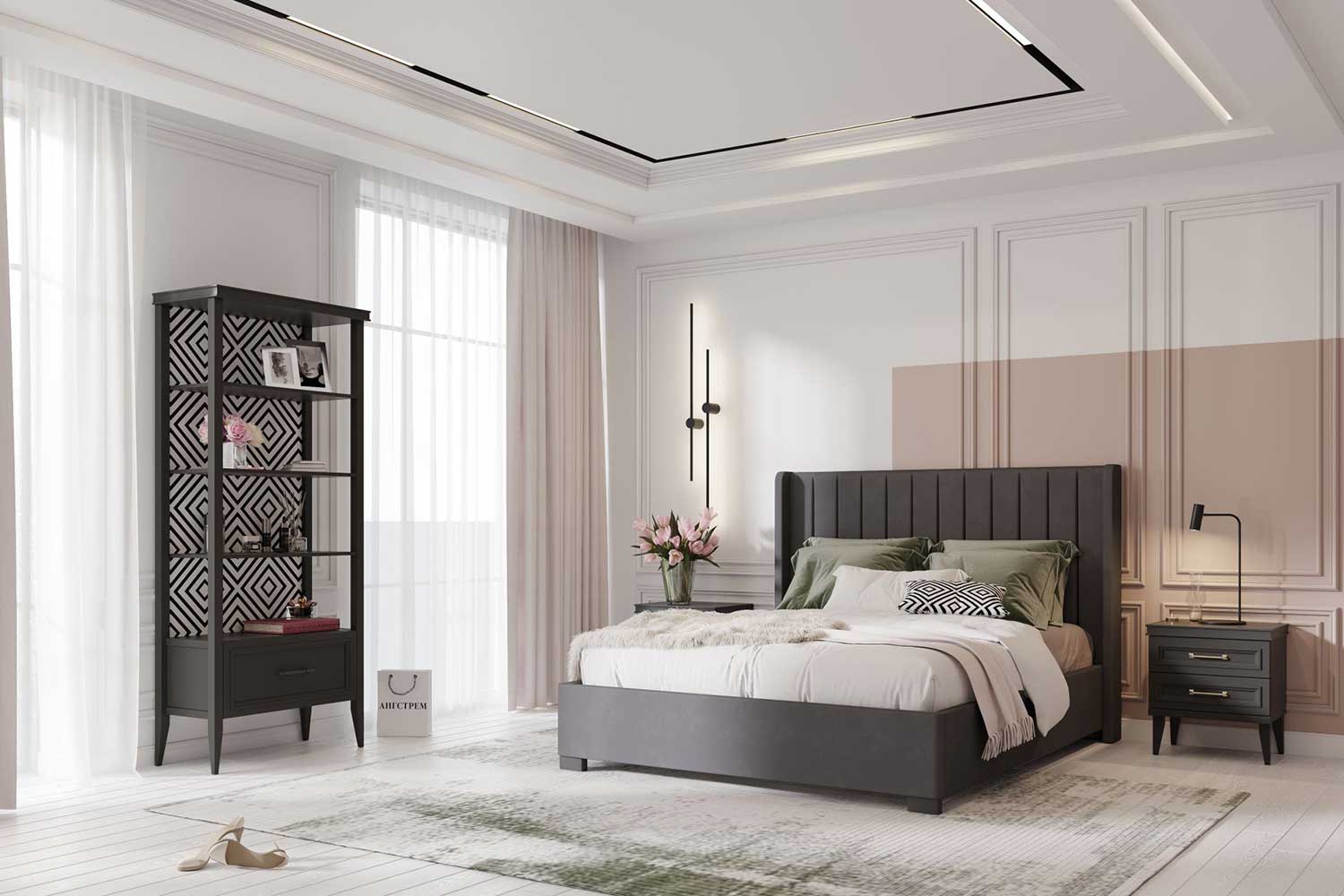 Двуспальные кровати - изображение №7 "Кровать Аделия"  на www.Angstrem-mebel.ru